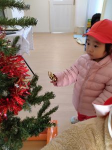 ツリーの飾り付けをしたよ☆