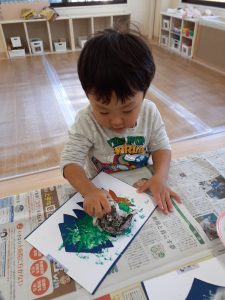 クリスマスの製作をしたよ（たいようぐみ）
